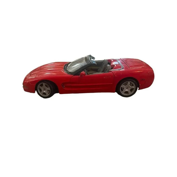 WELLY 1999 Red Chevrolet CORVETTE Convertible #2111 Model Car 1:18 - Picture 5 of 9